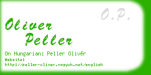 oliver peller business card